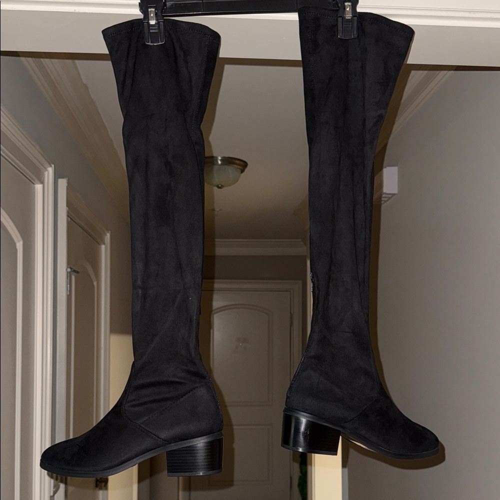 New York & Company Black Over the Knee Boots